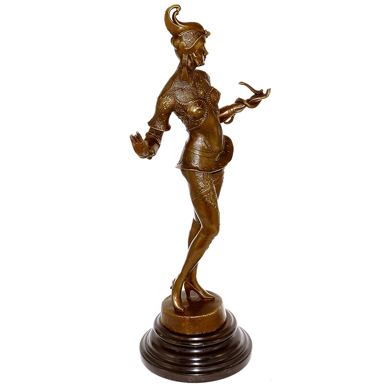 Bronze Art Deco Lady Figurines