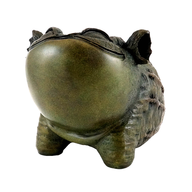 Bronze Toad Sculpture