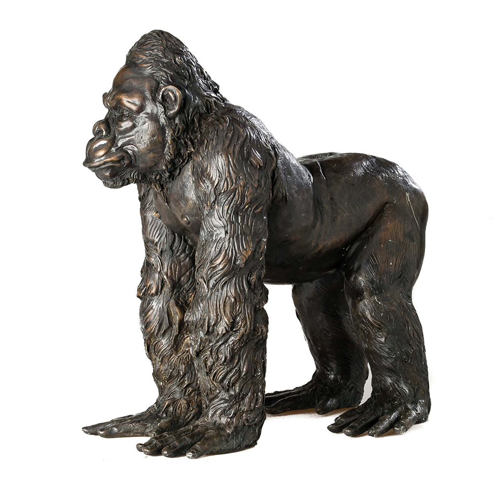 Bronze Gorilla Statue