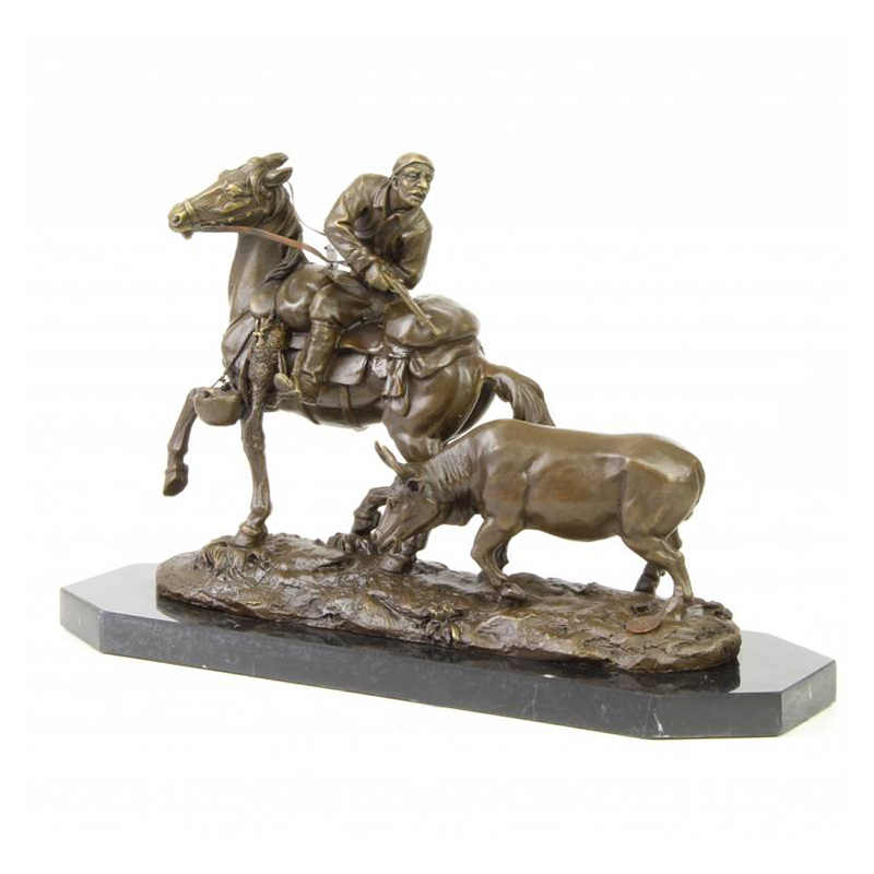 Man On Horse Sculpture