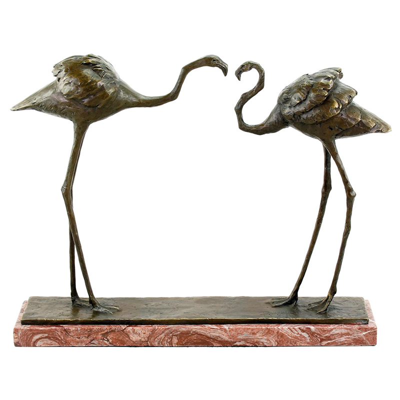 Bronze Flamingo Sculpture