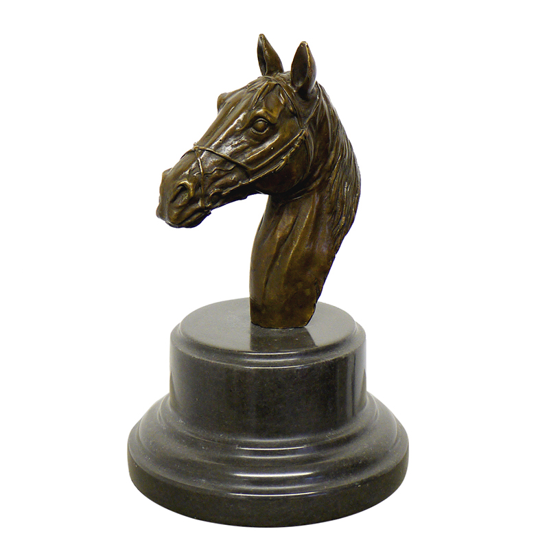 Bronze Horse Head Sculpture
