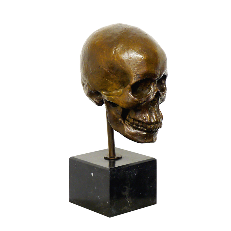 Bronze Skull Sculpture