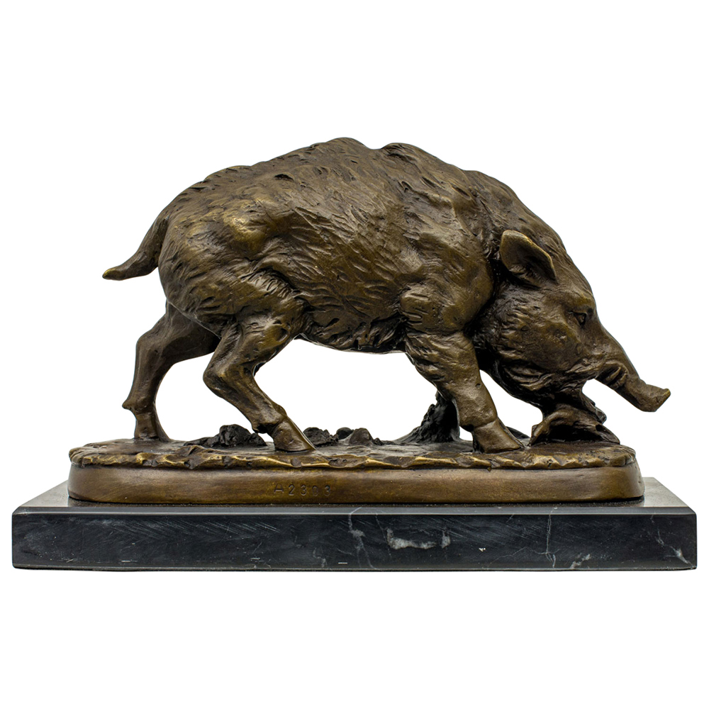 Bronze Wild Boar Sculpture