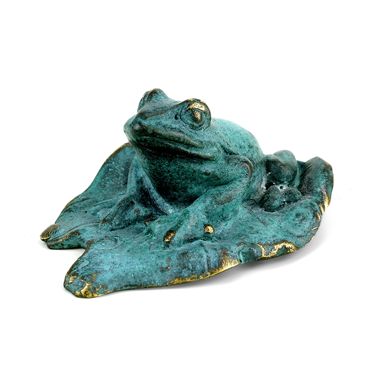 Bronze Frog Sculpture