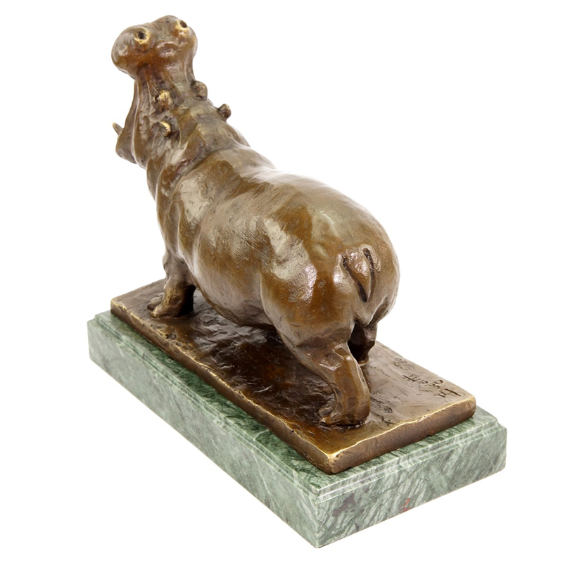 Bronze Hippo Statue