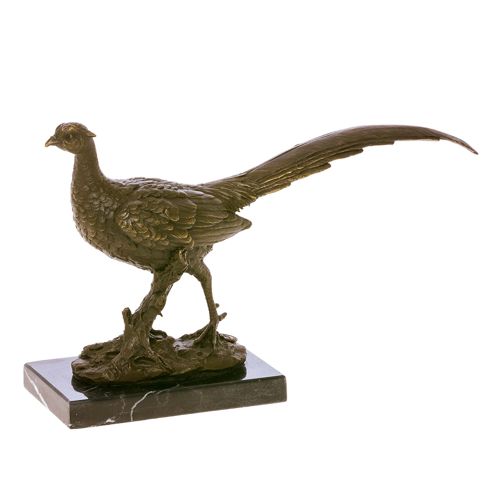 Bronze Pheasant Sculpture