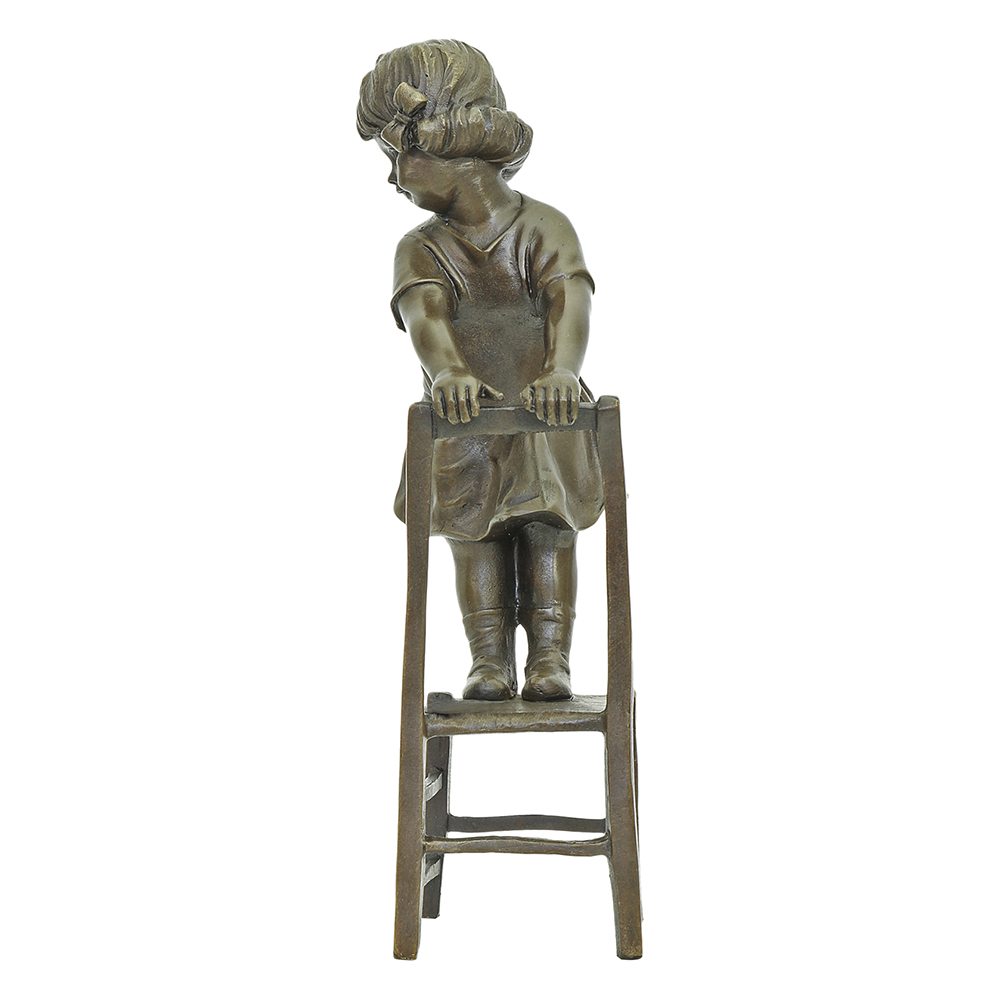 Girl On Stool Statue