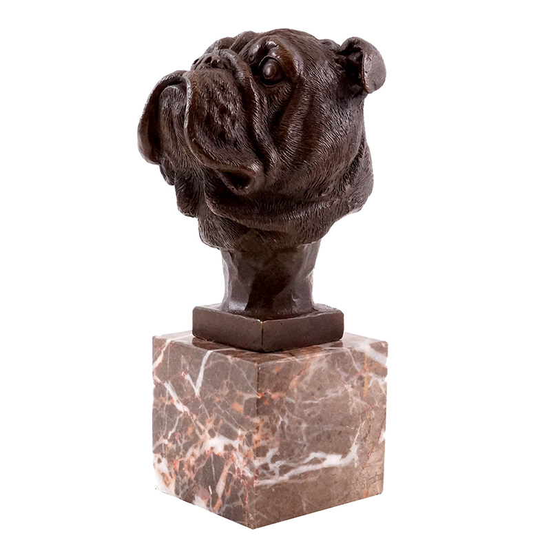 Dog Head Sculpture