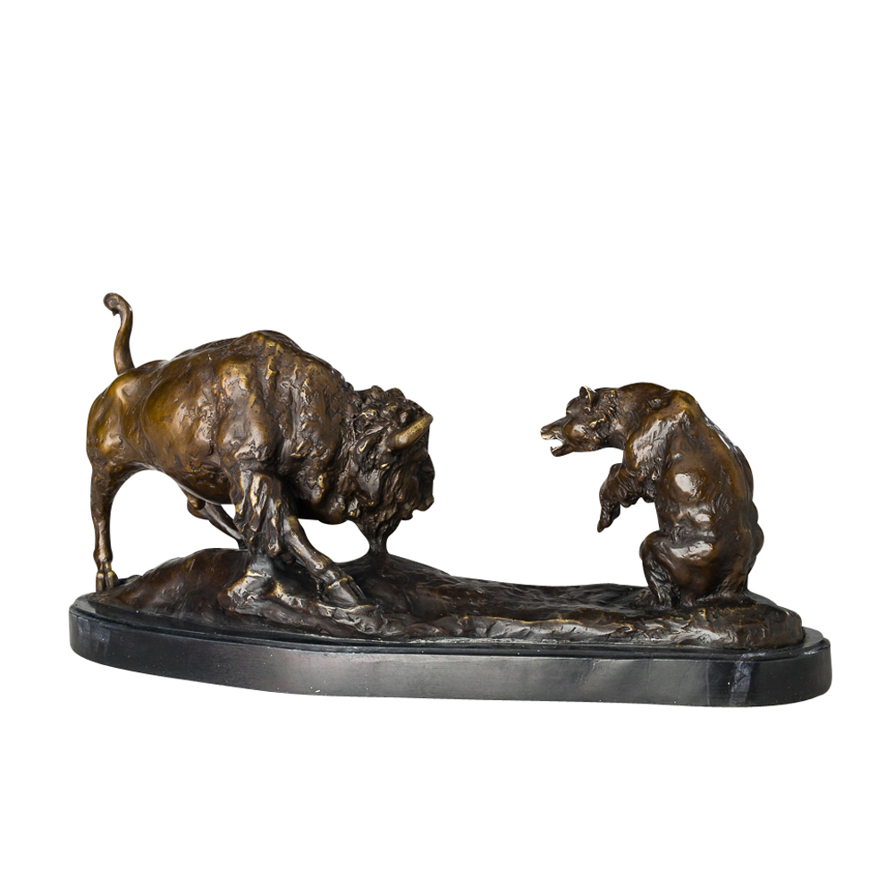 Bull And Bear Sculpture