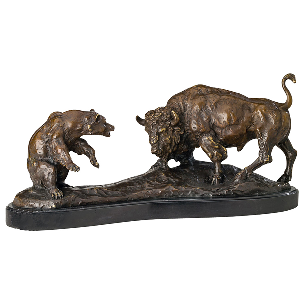 Bull And Bear Sculpture