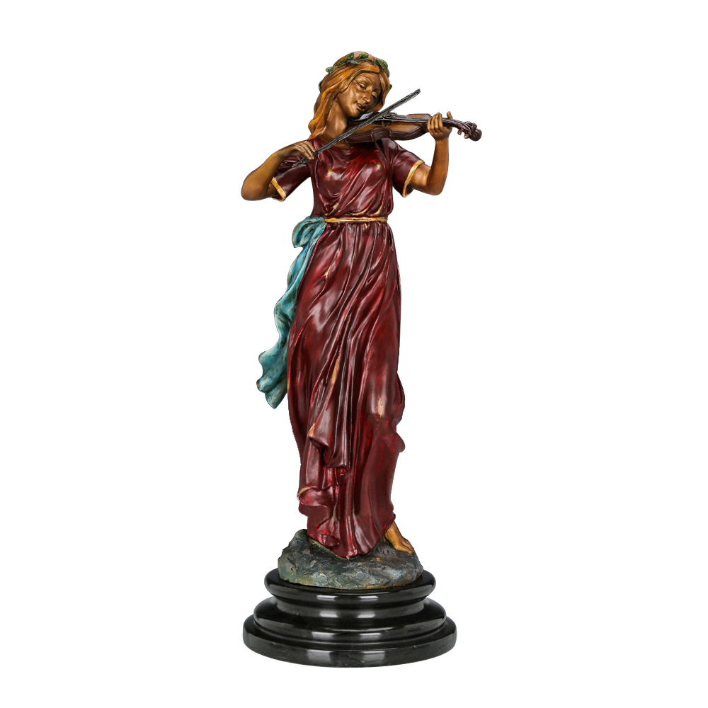 Bronze Violinist Sculpture