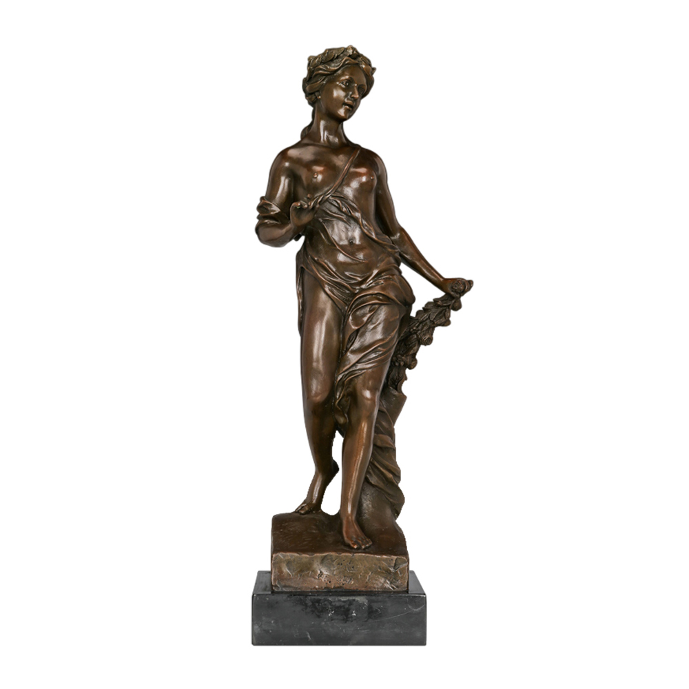 Antique Bronze Statue Woman