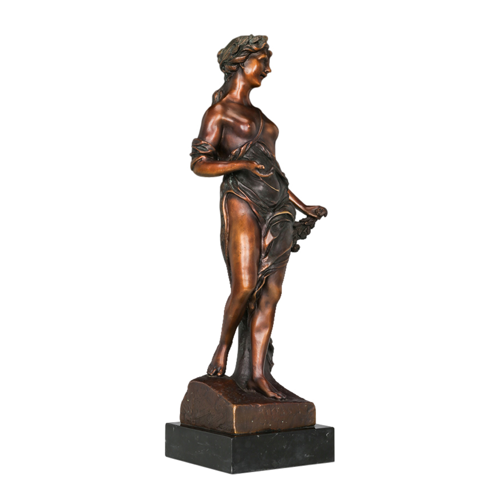 Antique Bronze Statue Woman