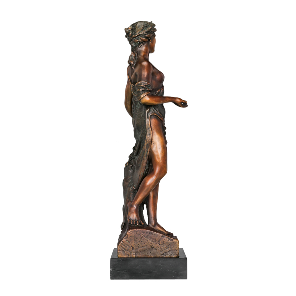 Antique Bronze Statue Woman