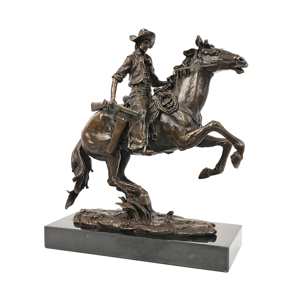 Cowboy Sculptures Bronze