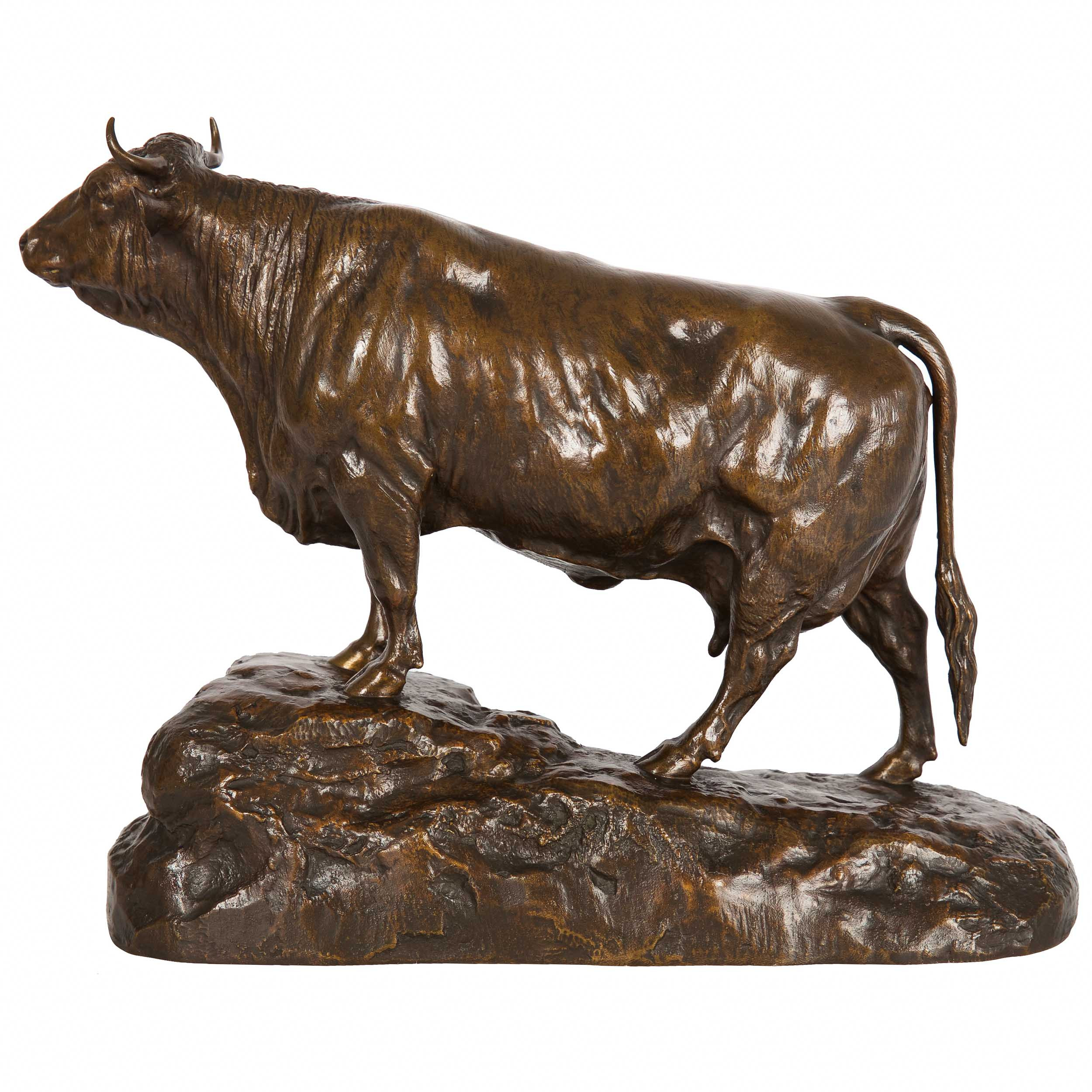 Metal Cow Sculpture