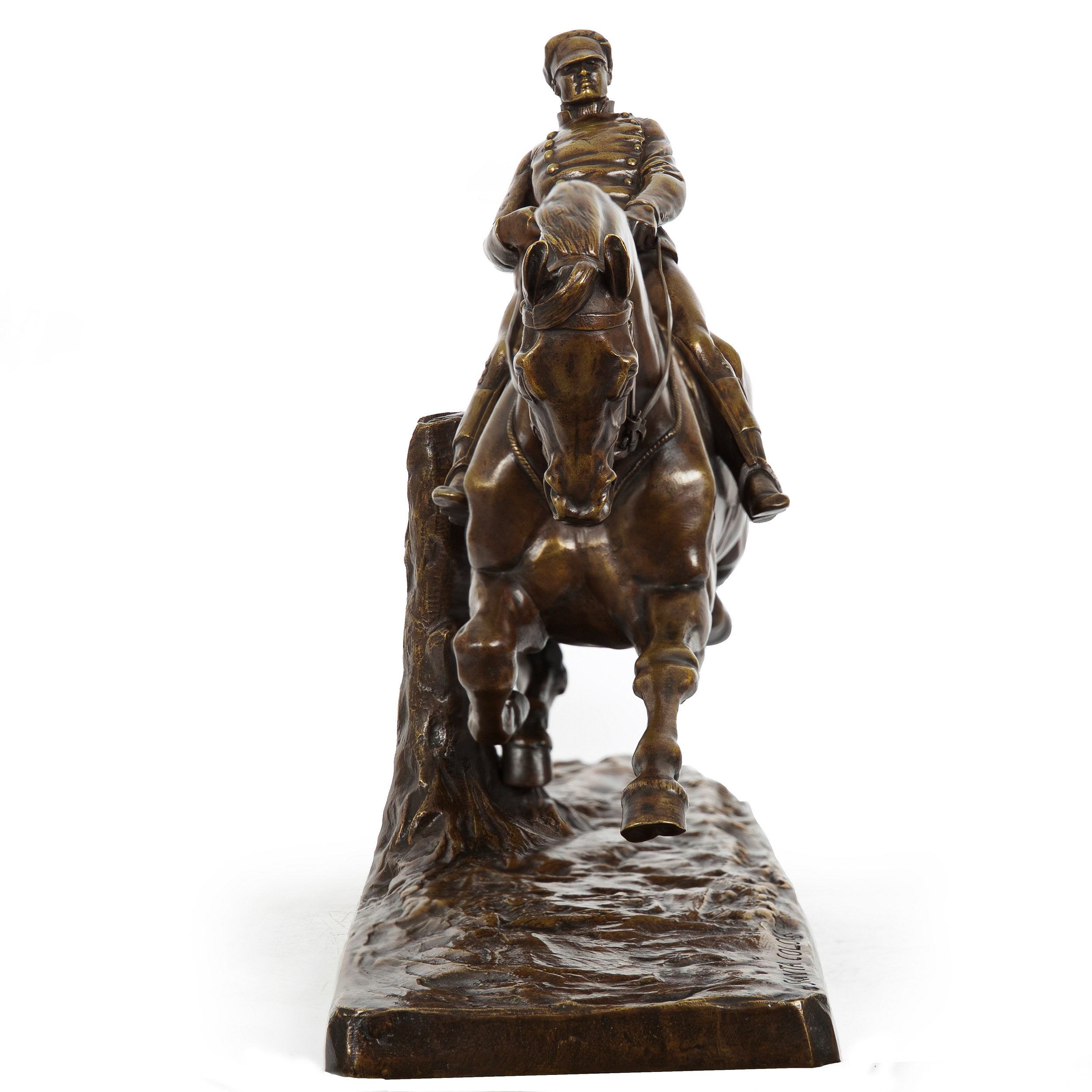 Horse And Rider Sculpture