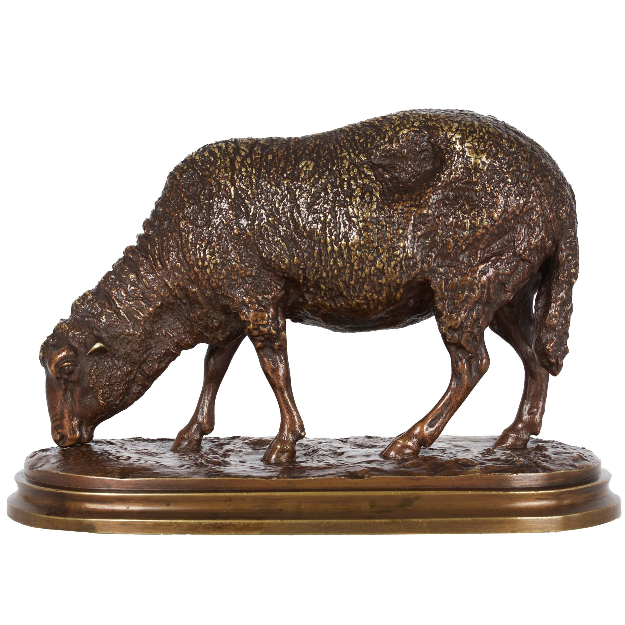 Bronze Sheep Statue