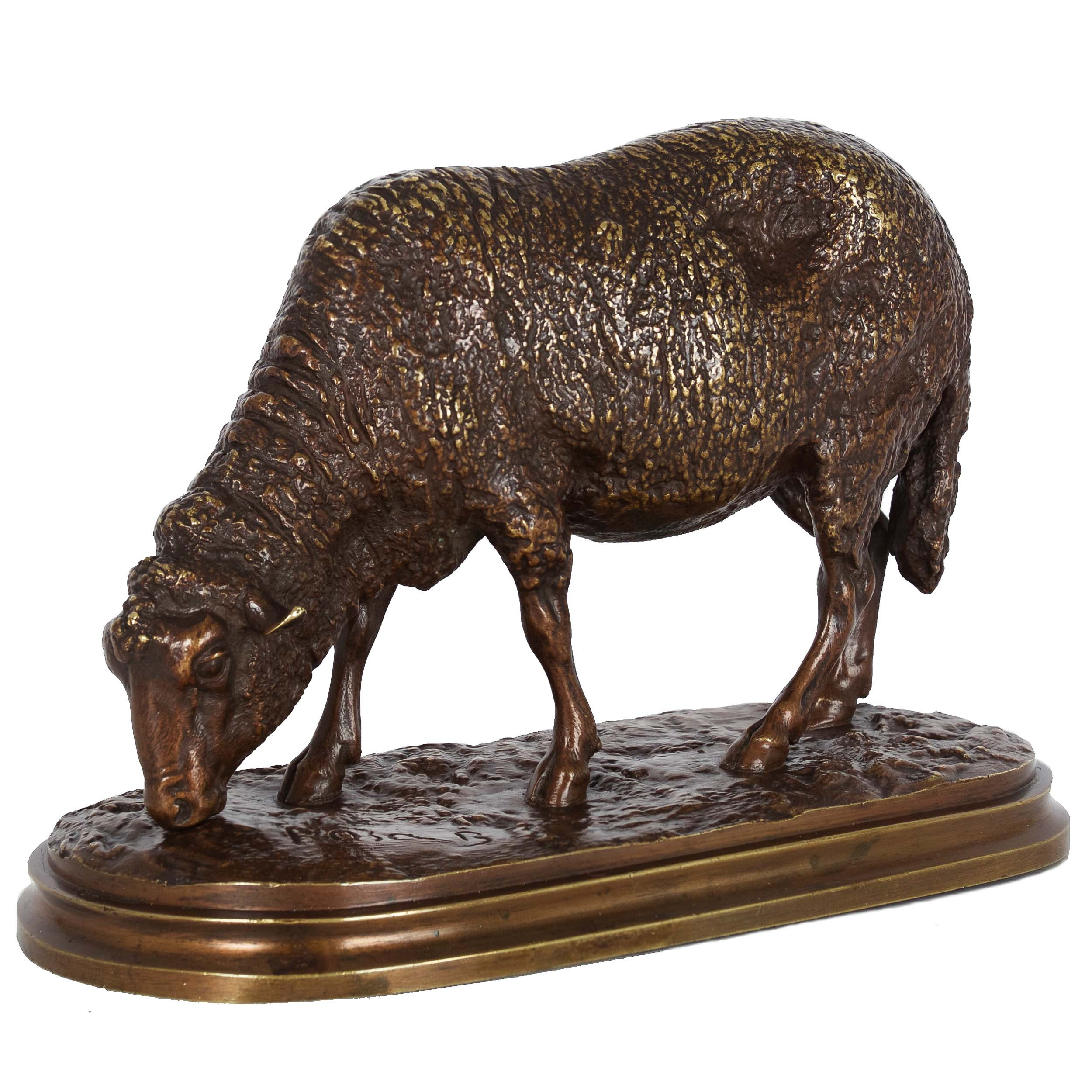 Bronze Sheep Statue