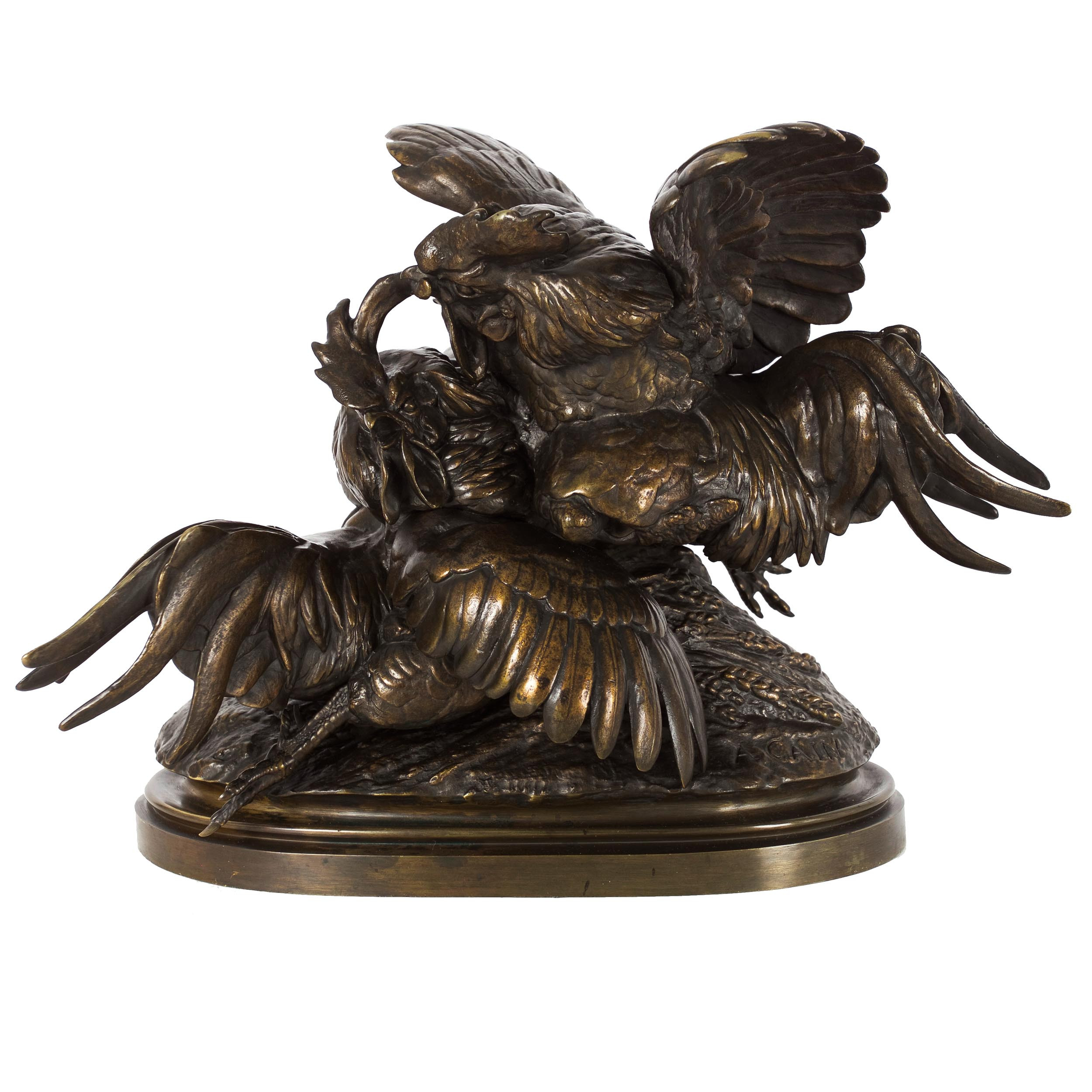 Fighting Rooster Statue