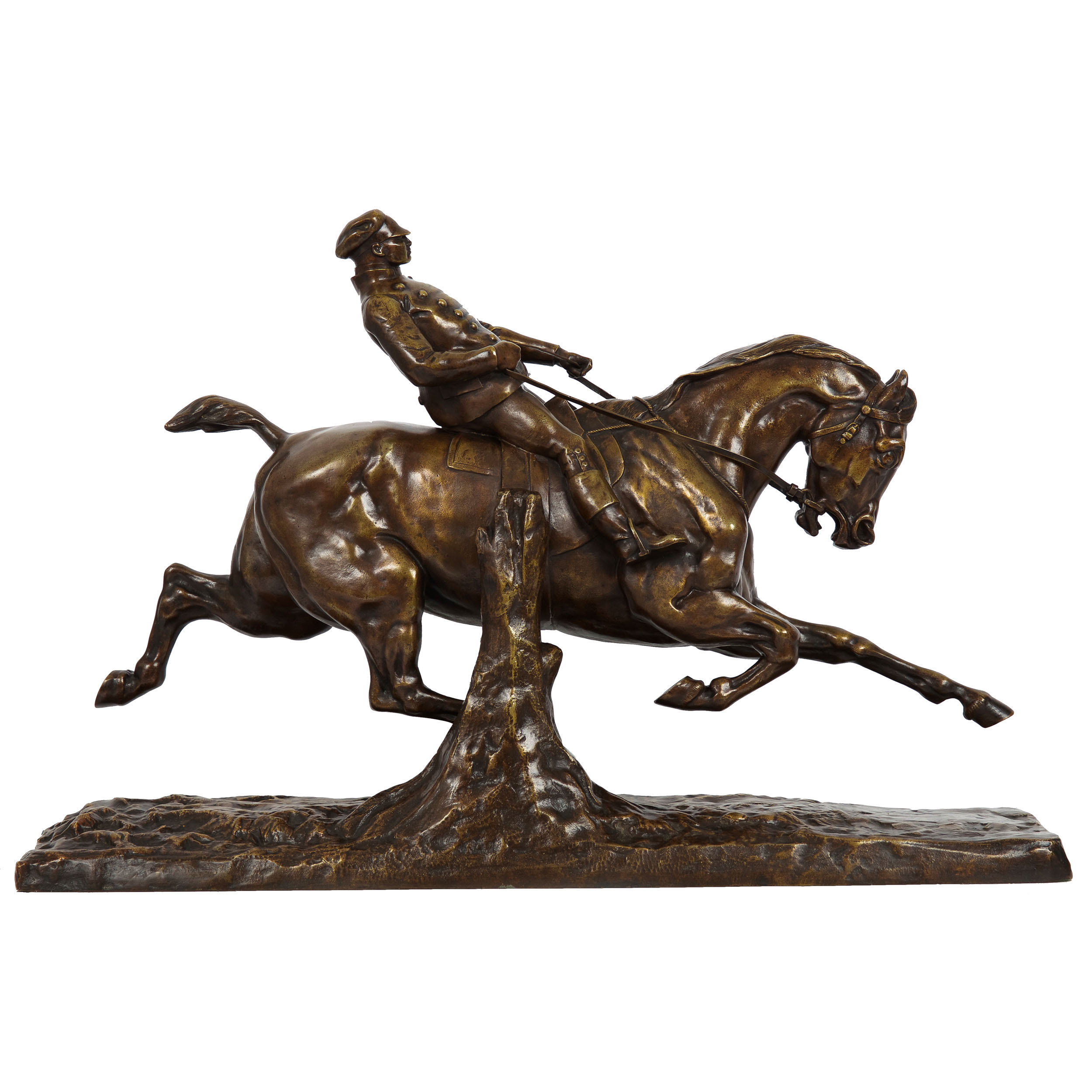 Horse And Rider Sculpture