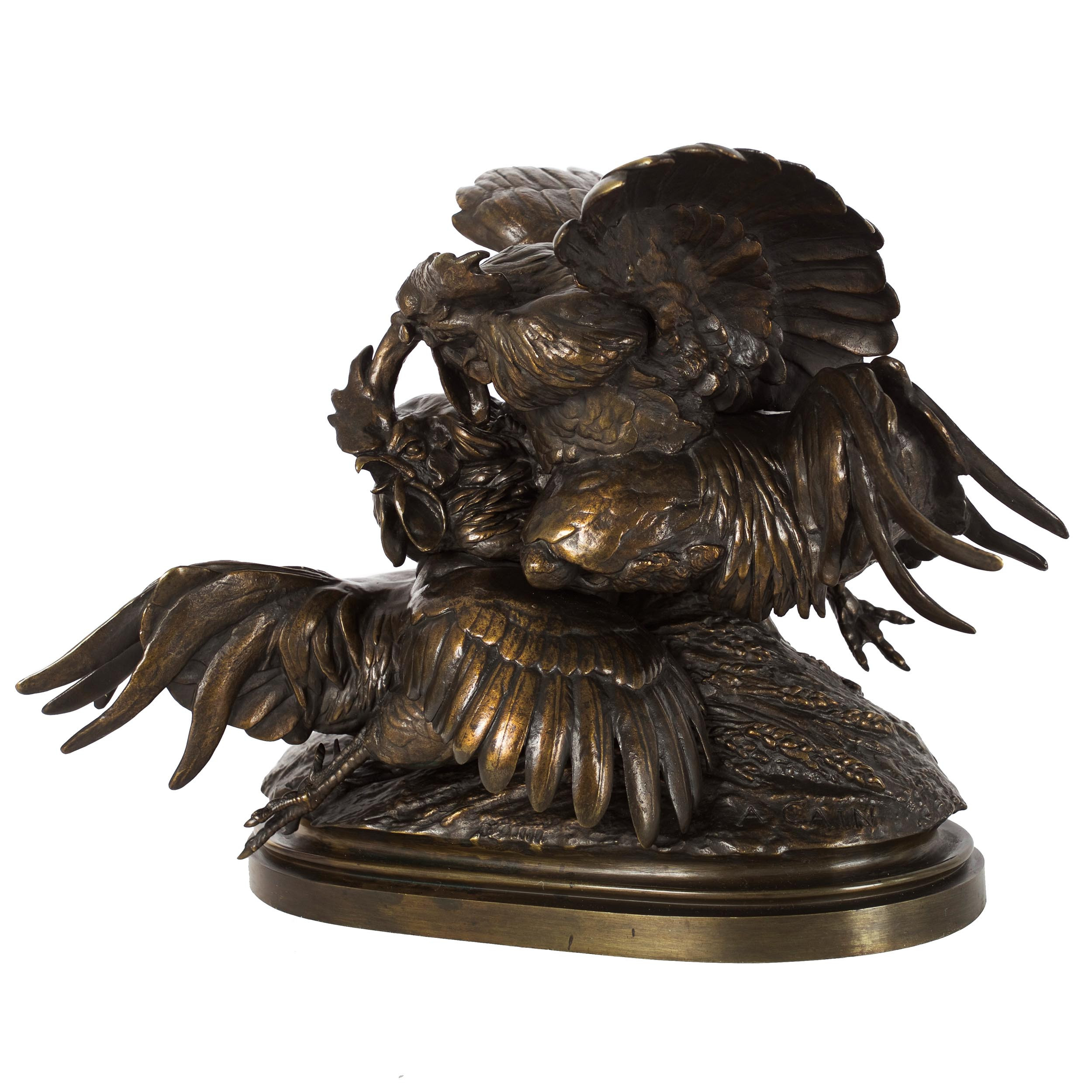 Fighting Rooster Statue