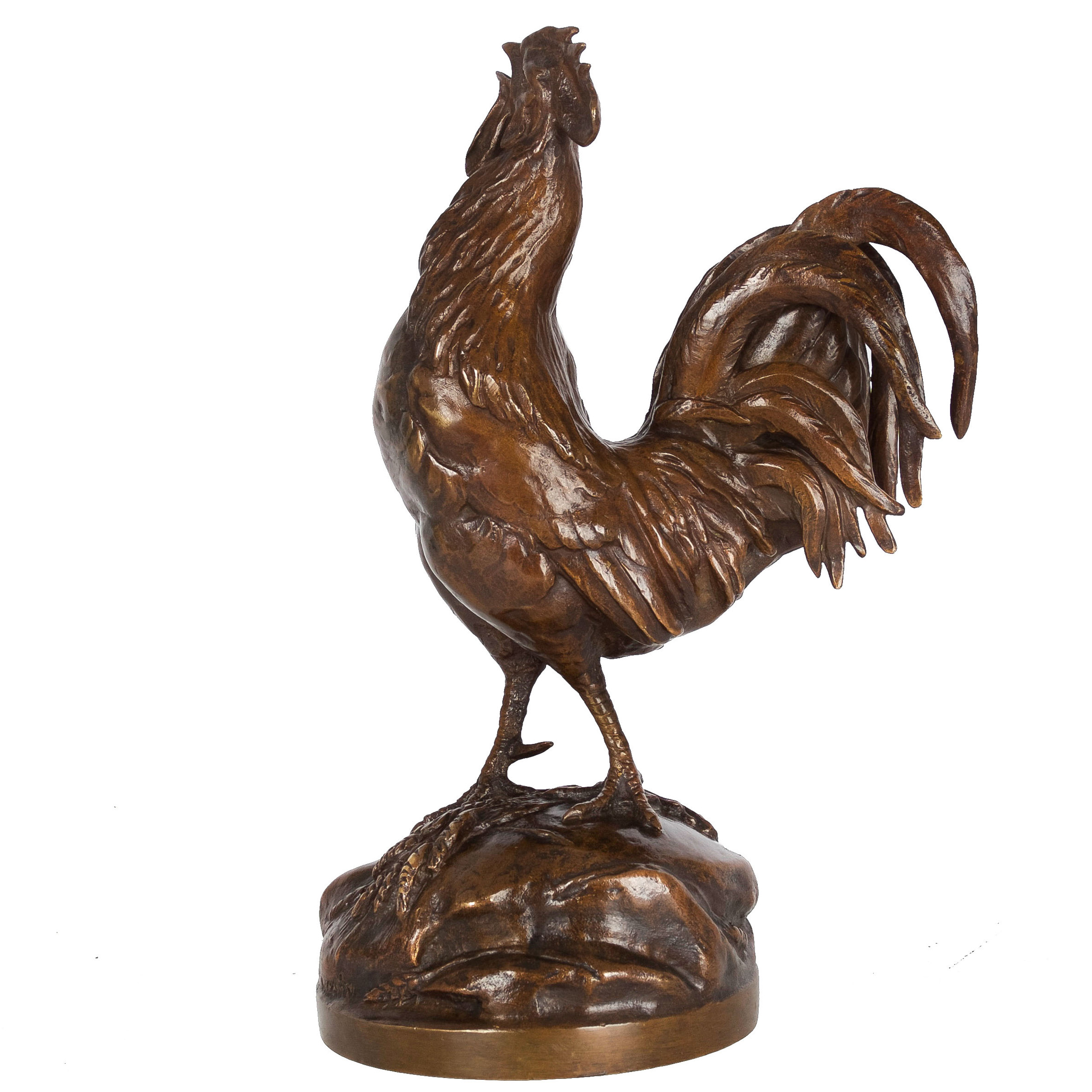 Bronze Rooster Sculpture