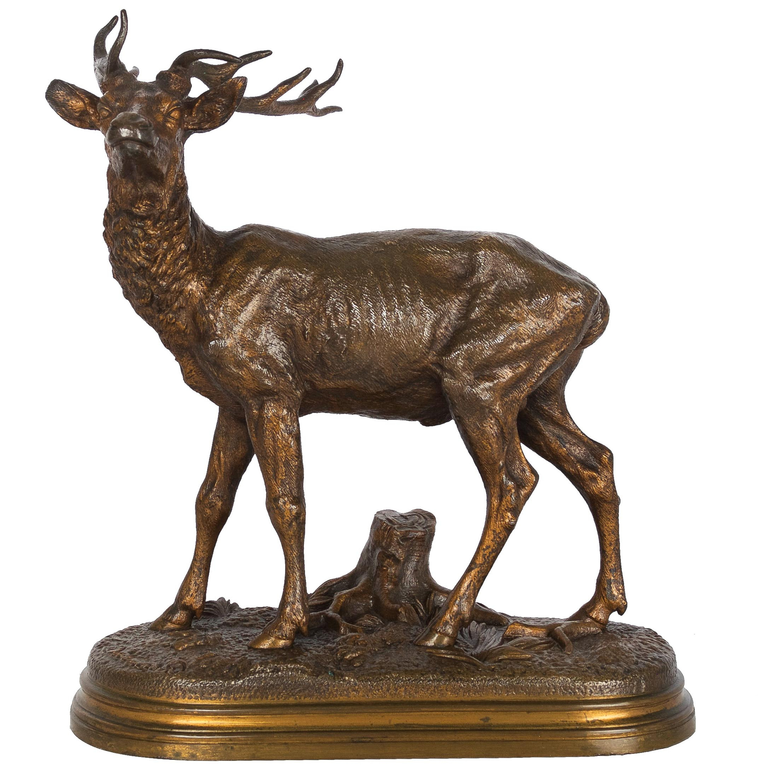 Bronze Deer Figurines