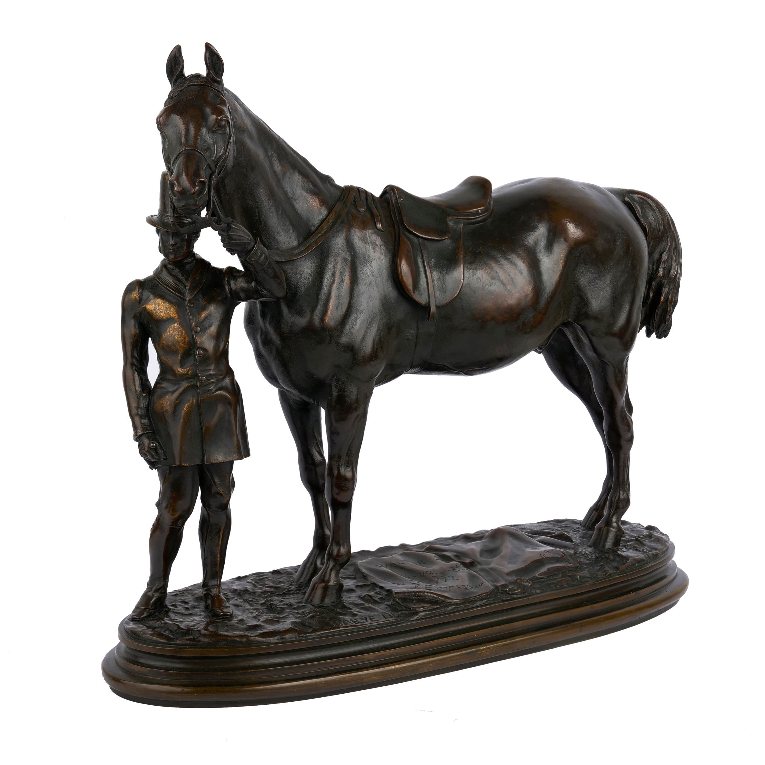 Bronze Horse and Jockey