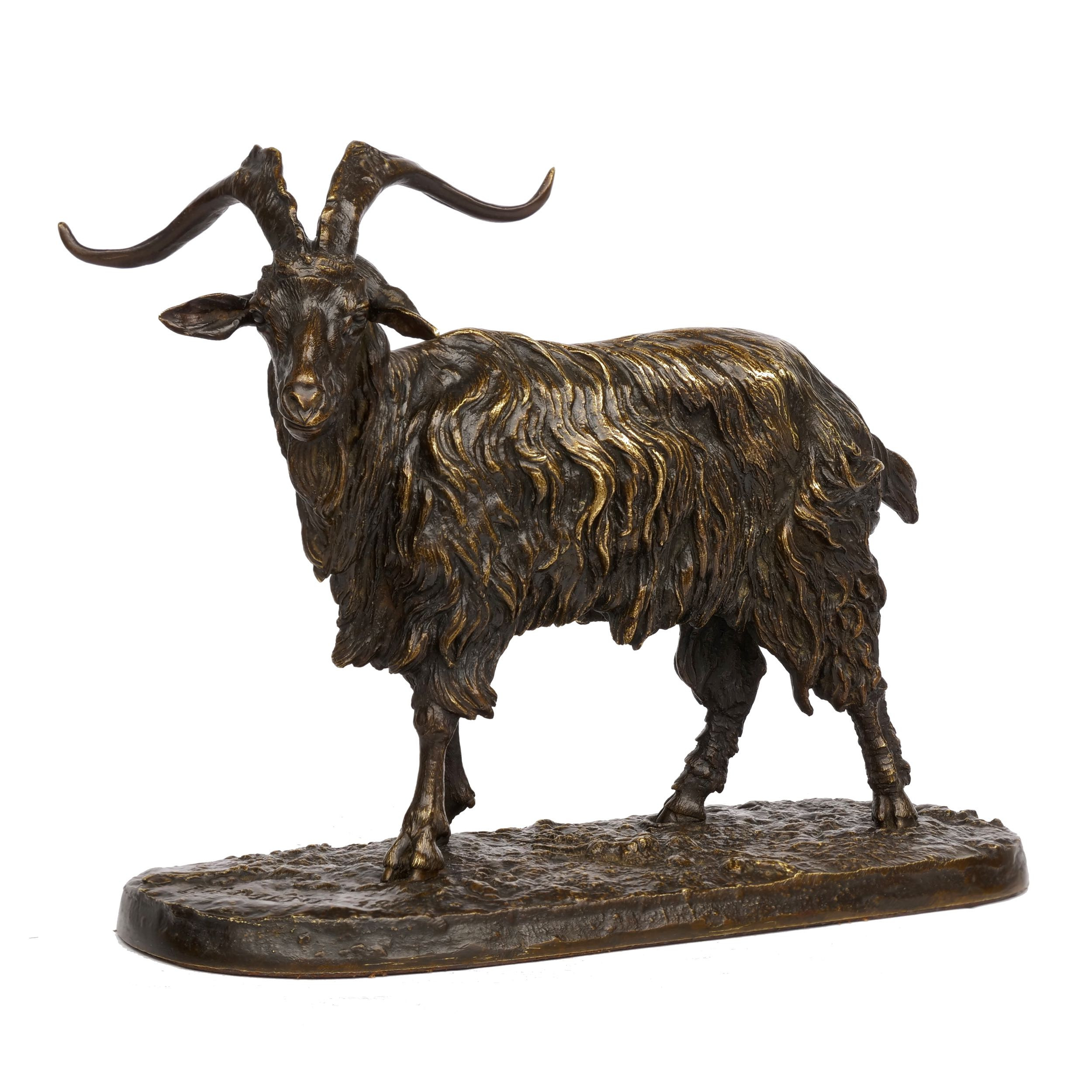 Bronze Goat Sculpture