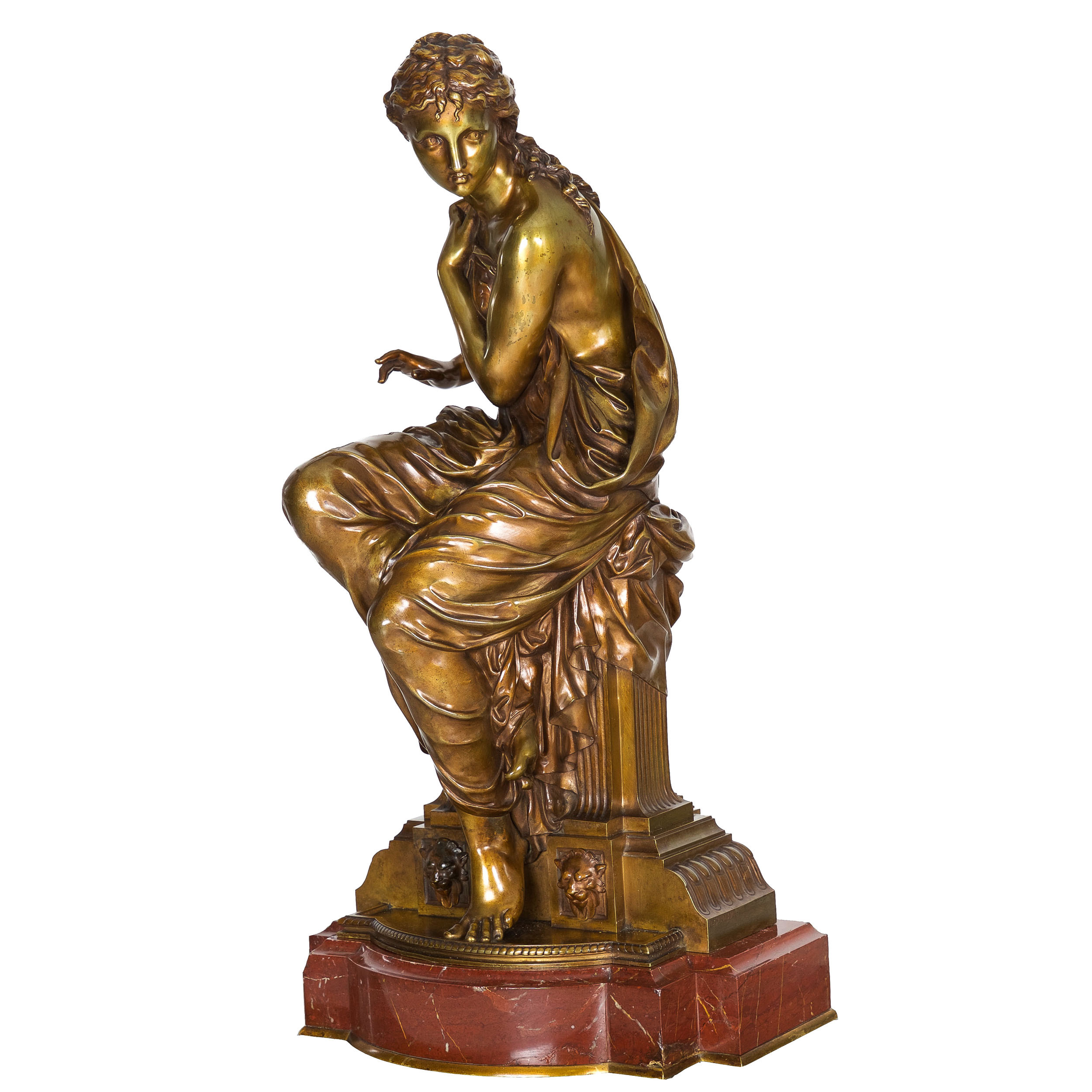 Woman Sitting Statue