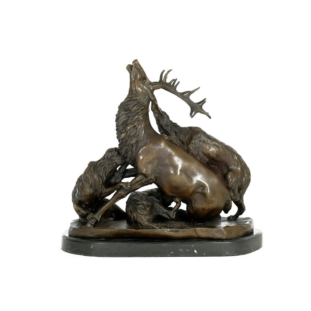 Metal Stag Statue