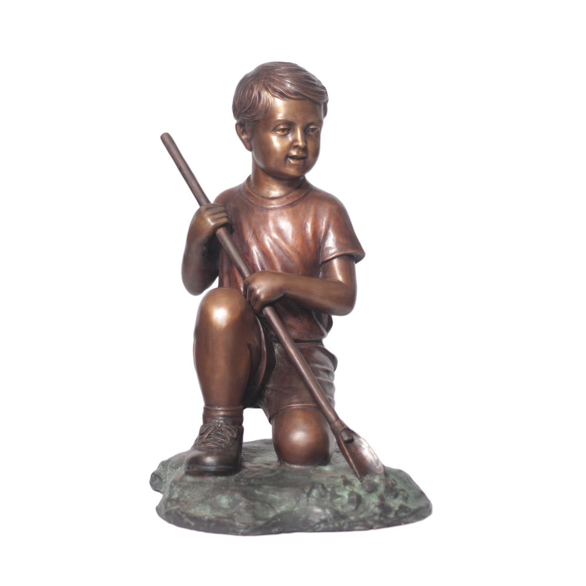 Bronze Boy Garden Statues