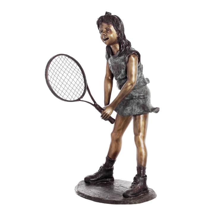 Tennis Girl Player Statues