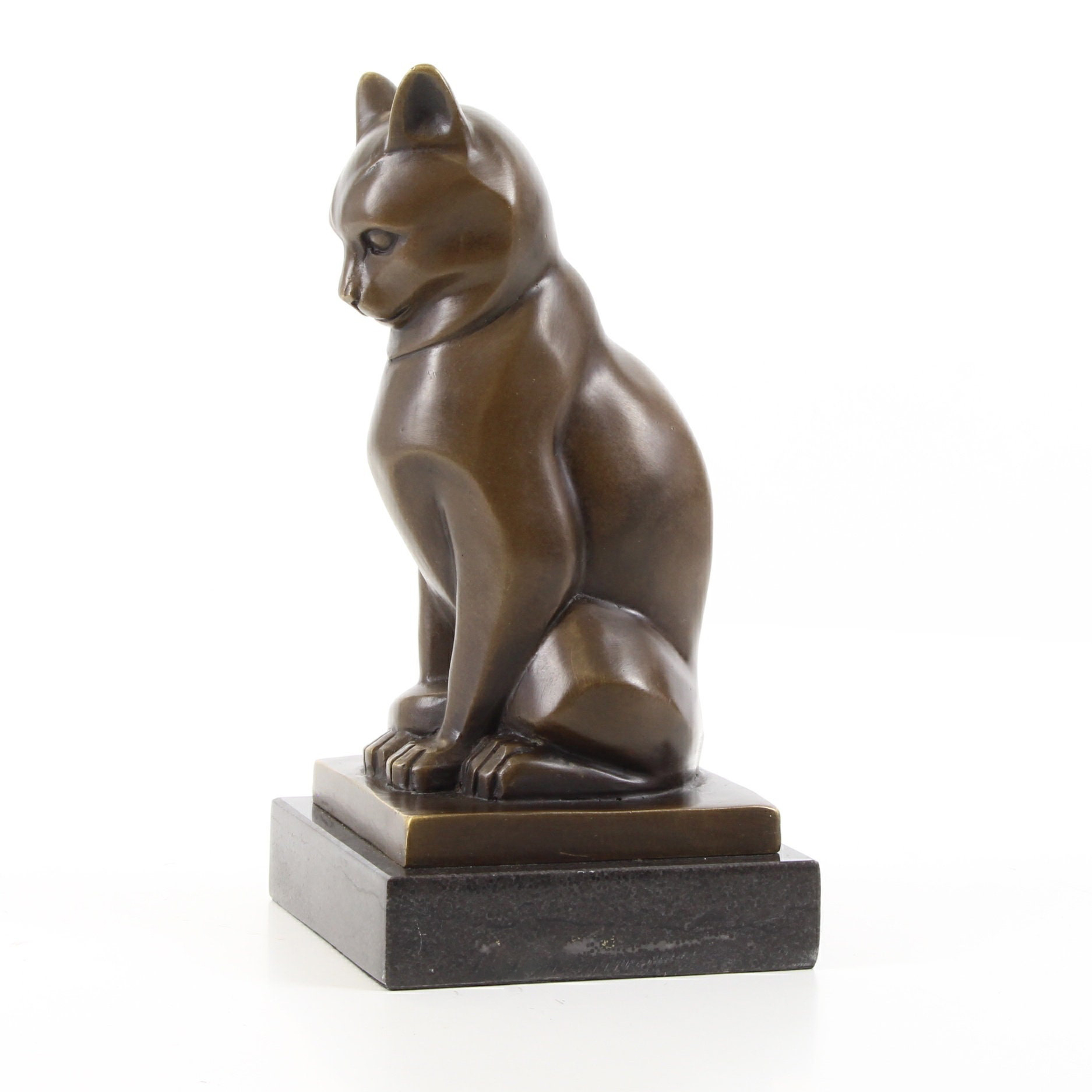 Cat Bronze Statue