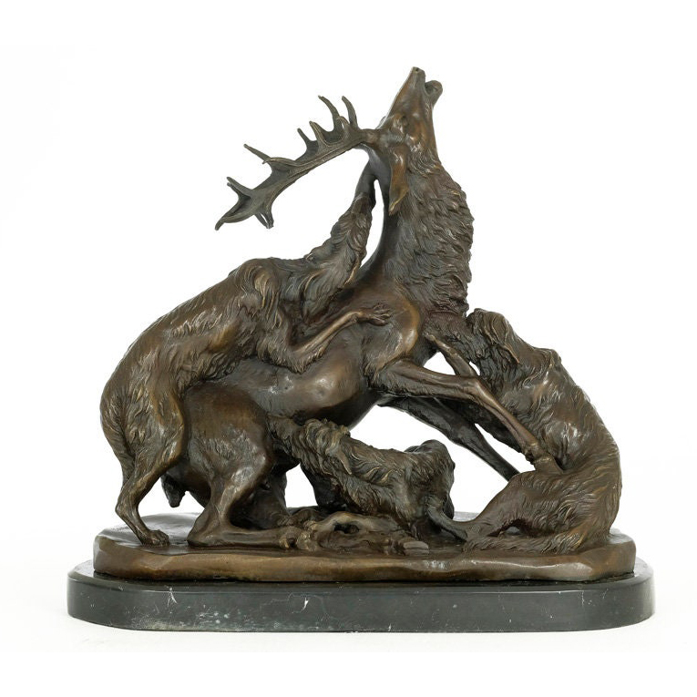 Metal Stag Statue