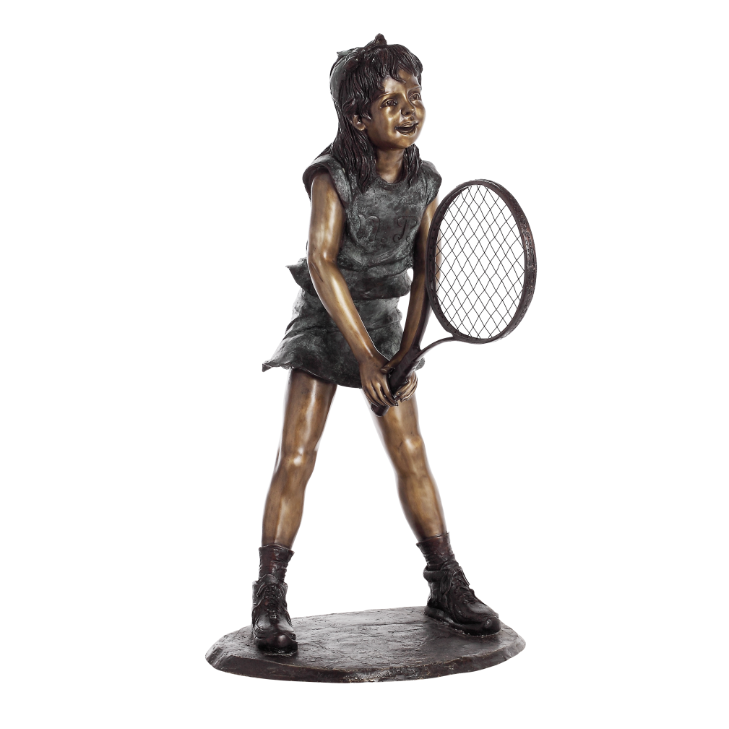 Tennis Girl Player Statues