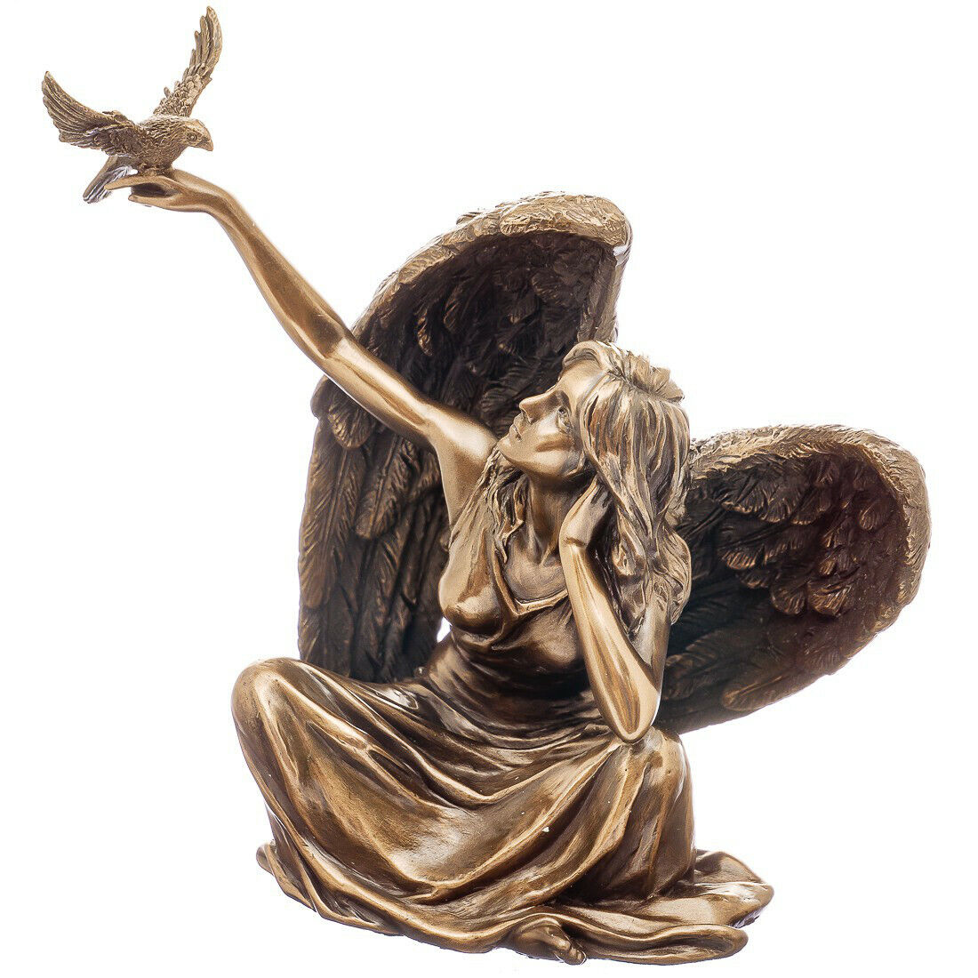 Angel Holding Dove Statue