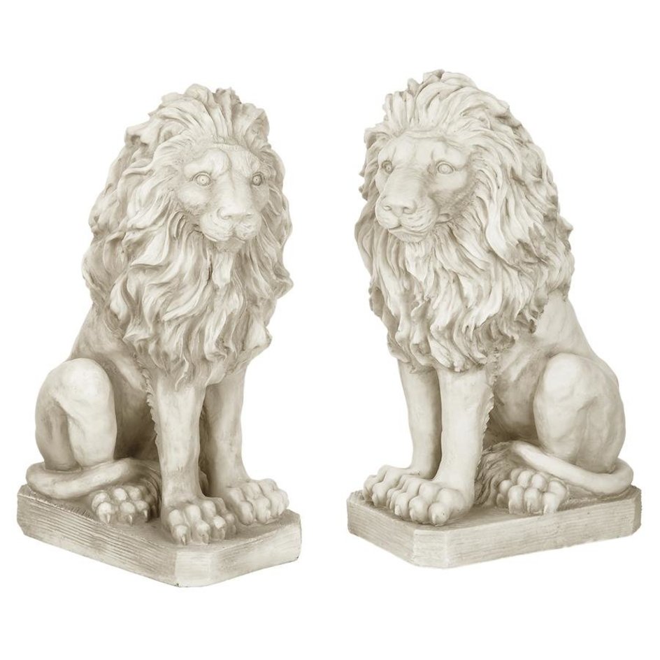 Lion Front Door Statues