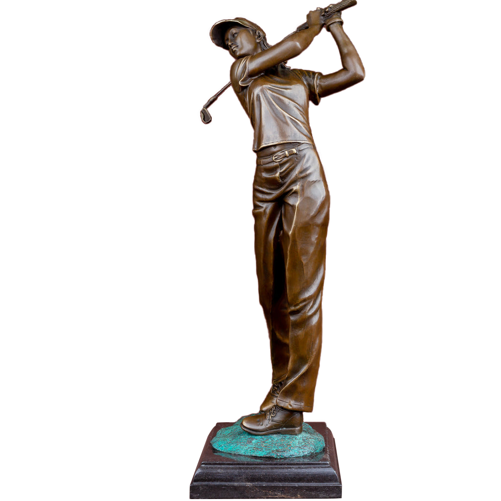 Female Golfer Statue