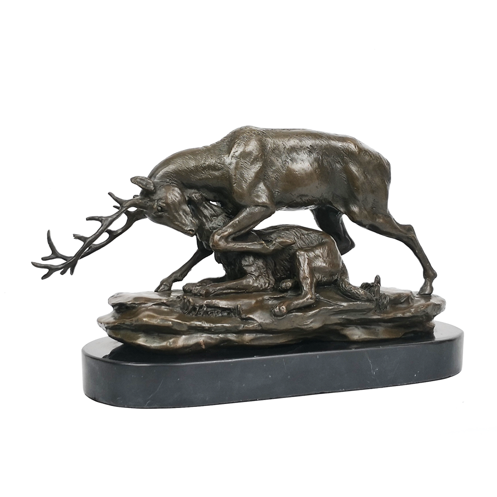 Brass Deer Sculpture