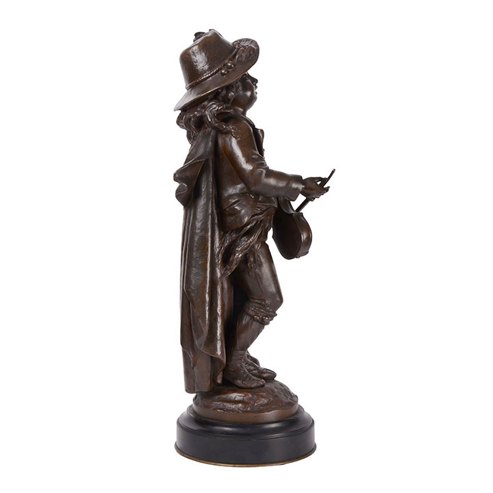 Girl Playing Violin Sculpture