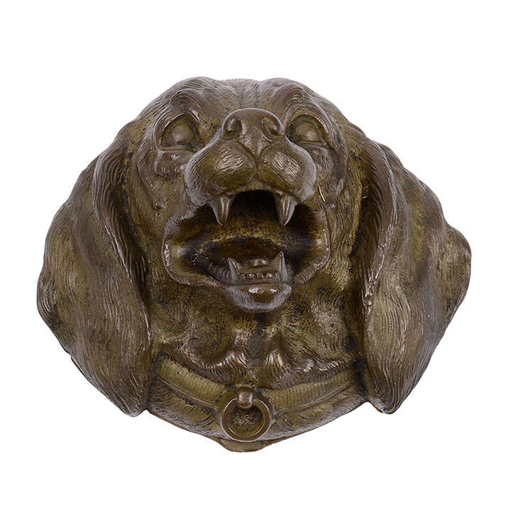 Dog Head Statue