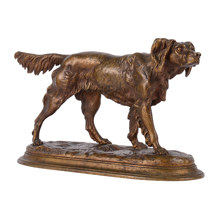 Golden Retriever Bronze Sculpture