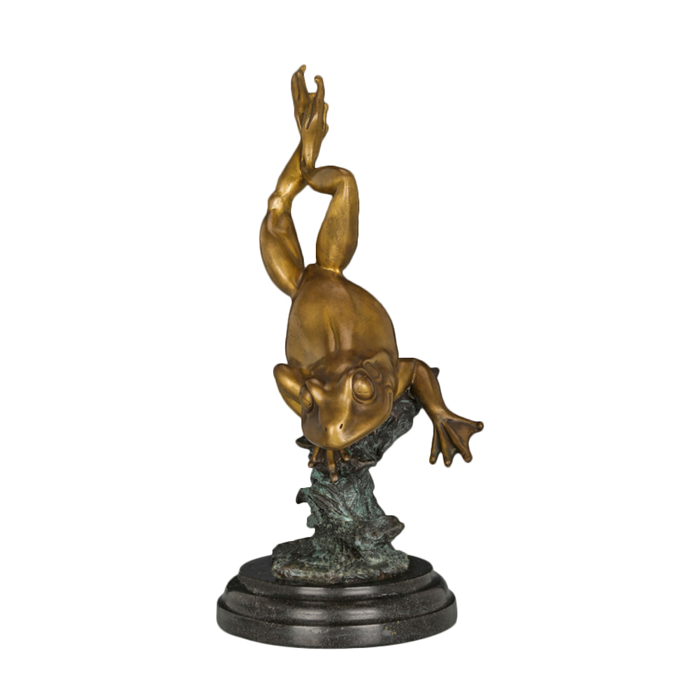 Bronze Frog Figurine