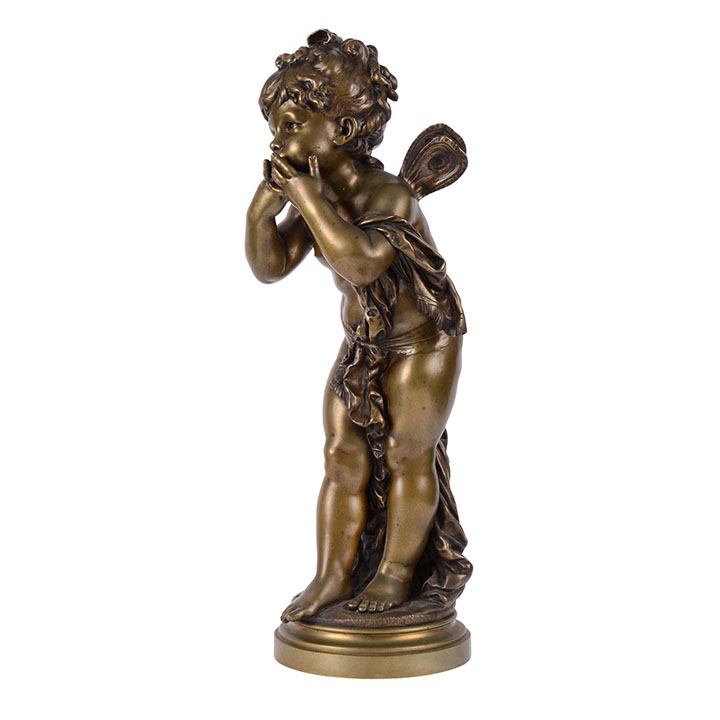 Cherub Blowing Kiss Statue