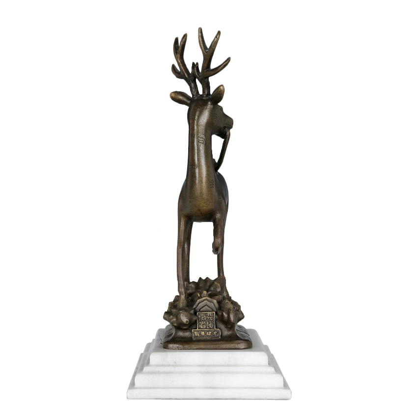 Small Bronze Deer Statue