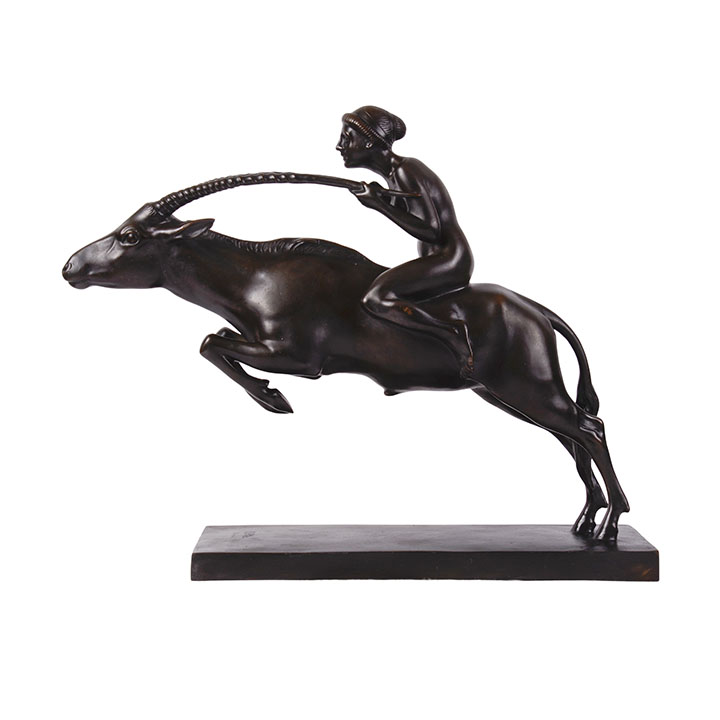 Bronze Antelope Sculpture