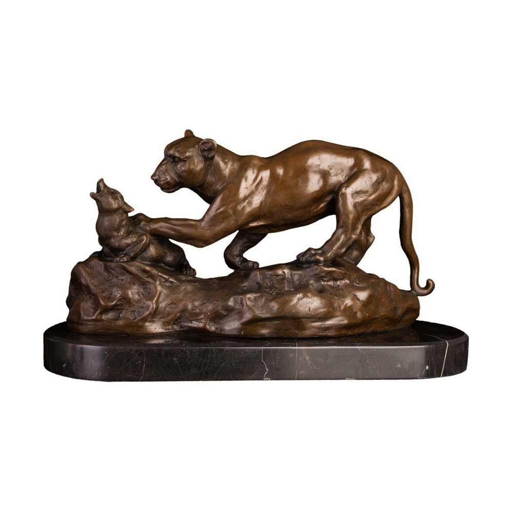 Bronze Cheetah Statue